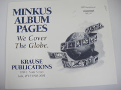 Minkus 1997 Colombia Stamp Album Supplement MCO97 New Old Stock