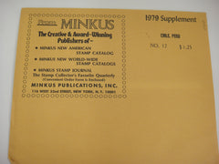 Minkus 1979 Chile Peru Stamp Supplement #17 New Old Stock
