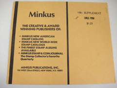 Minkus 1981 Chile Peru Stamp Supplement New Old Stock