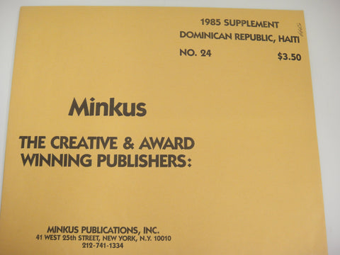 Minkus 1985 Dominican Republic Haiti Stamp Album Supplement No. 24 New Old Stock