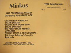 Minkus 1982 Costa Rica Nicaragua Stamp Album Supplement 21 NOS
