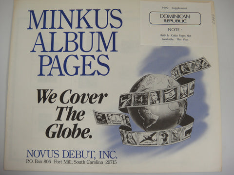 Minkus Stamp Supplement 1990 Dominican Republic