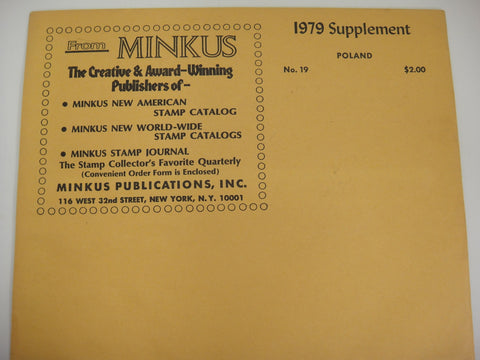 Minkus 1979 Poland Stamp Album Supplement 19