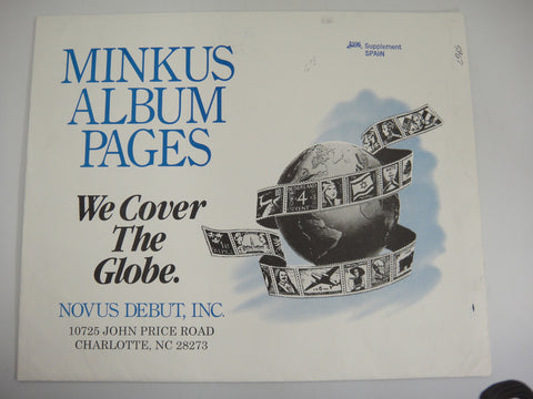 Minkus 1996 Spain Stamp Album Supplement