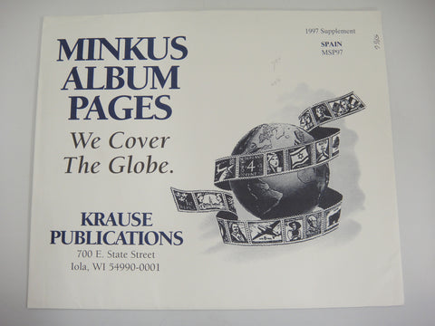 Minkus 1997 Spain Stamp Album Supplement