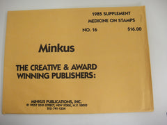Minkus 1985 Medicine on Stamps Stamp Album Supplement United States NOS