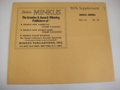 Minkus 1976 Monaco Andorra Stamp Album Supplement 16 New Old Stock