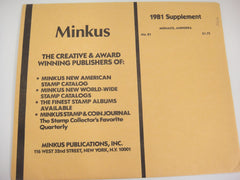 Minkus 1981 Monaco Andorra Stamp Album Supplement 21 New Old Stock
