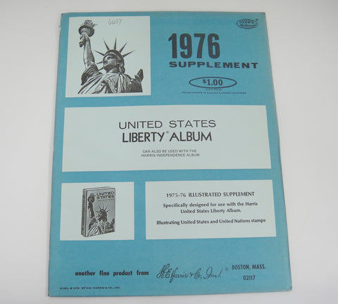 Harris Liberty Album Supplement United States and U.N. 1976 X108L NOS