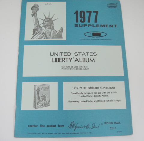 Harris Liberty Album Supplement United States and U.N. 1977 NOS