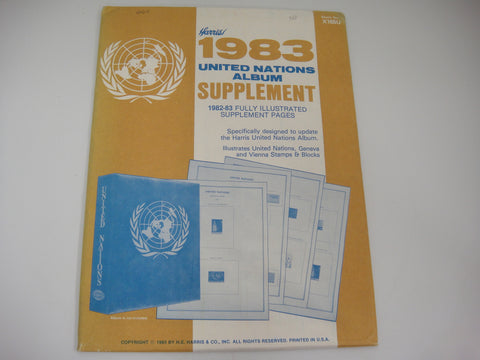 Harris Stamp Album Supplement United Nations 1983 X165U New Old Stock