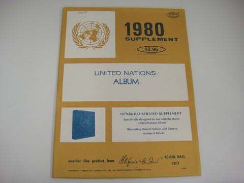 Harris 1980 UN Album Supplement United Nations Geneva Stamps & Blocks X165R NOS
