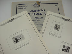 Minkus 1958 American Airmail Plate Blocks Block Supplement #1 New Old Stock