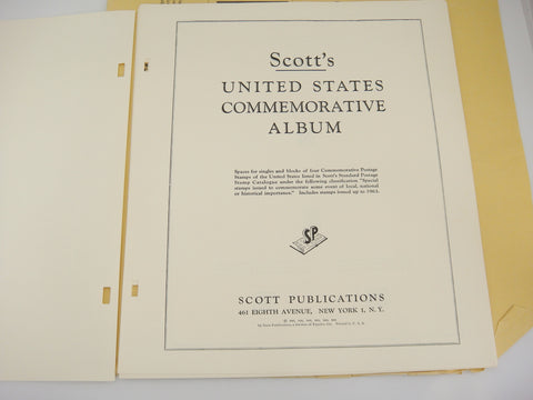 Scott Commemorative Album Supplement 26 United States 1962