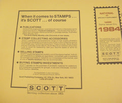 Scott 1984 National Stamp Supplement 52 United States 100S084