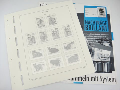 Schaubek Cuba 1994 Hingeless Stamp Album Supplement 945n94