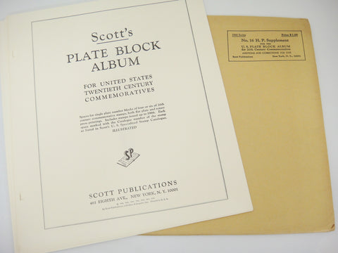 Scott Commemoratives Plate Block Supplement 16 United States 1966