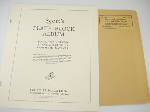 Scott Plate Block Commemorative Supplement 17 United States 1967