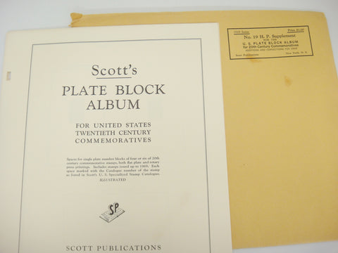 Scott 1968 Commemorative Plate Block Stamp Supplement 19 United States