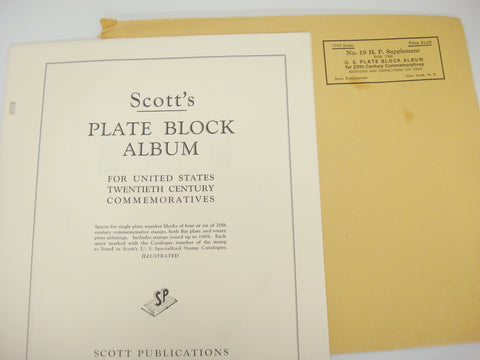 Scott Commemorative Plate Block Stamp Supplement 19 United States 1968