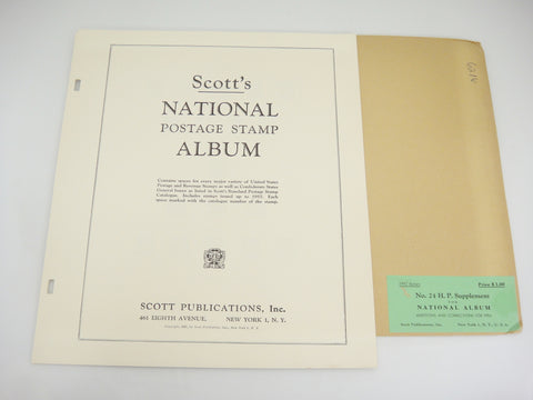 Scott National Stamp Supplement 24 United States 1956 NOS