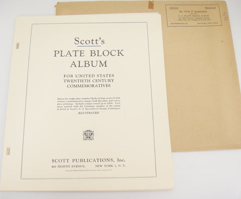 Scott 1959 Plate Block Commemoratives Supplement 10 United States NOS
